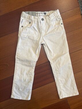 Armani Junior White Slim Kids Jeans